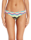 Pq Swim Pilyq Women Clara Reversible To Black Seamless Full Bikini Bottom Swimsuit Multi In Multi