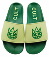 CULT OF INDIVIDUALITY CULT SLIDE IN KELLY GREEN