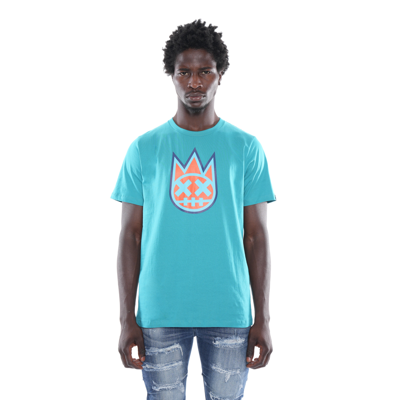 Cult Of Individuality-men 3d Clean Shimuchan Logo Short Sleeve Crew Neck Tee In Tile Blue