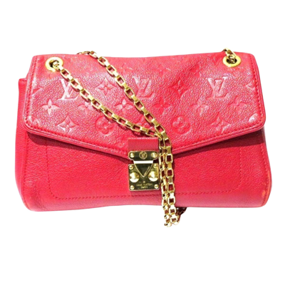 Pre-owned Louis Vuitton Saint Germain Leather Shoulder Bag () In Red