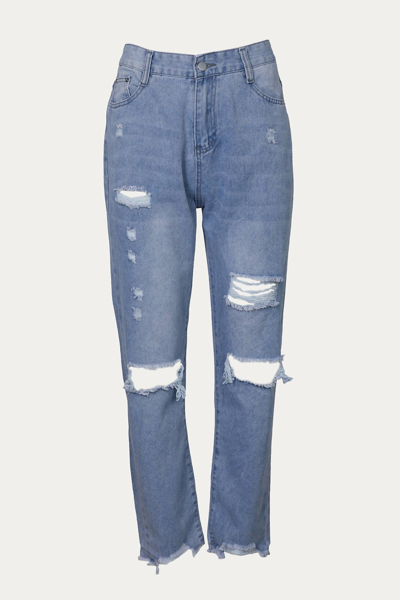 Iron Supersponge High-rise Straight-leg Jeans In Light Wash In Blue