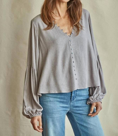 By Together Elara Button - Detailed Blouse In Grey