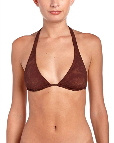 Pq Swim Dakota Teeny Cut Bikini Bottom Swimsuit In Brown