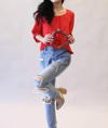Moda Luxe Favorite Must Have Top In Red In Red