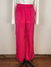 EESOME STRAIGHT LEG POCKET PANTS IN HOT PINK