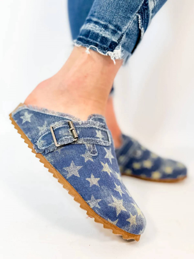 Very G Picnic Slip-on Shoes In Blue