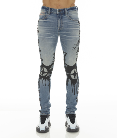 Cult Of Individuality Punk Super Skinny In Blue