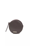Pompei Donatella Elegant Small Oval Leather Women's Crossbody In White