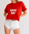 LE LIS GAME DAY CROP TEE IN RUST