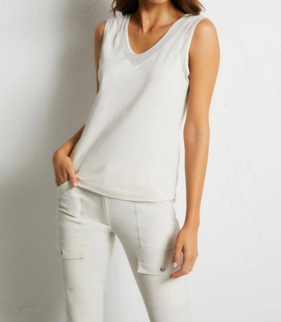 Anatomie Jackson Tank Top In Stone In White