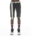 Cult Of Individuality-men Rocker Short Stretch W/ Belt In Jet Black In Black