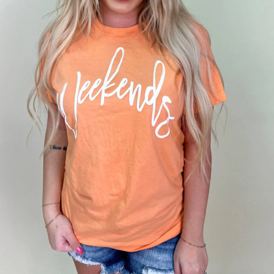 Roaming Buffalo Weekend Shirt In Orange