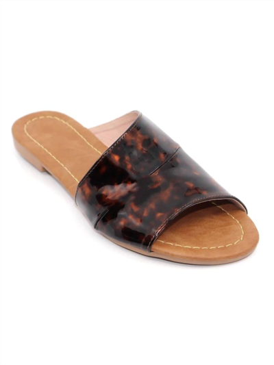 Everglades Lulu 1 Sandal In Tortoise In Grey
