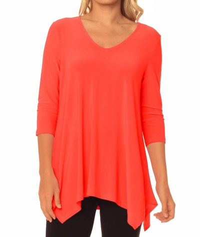 Lior Allison Tunic In Coral In Pink