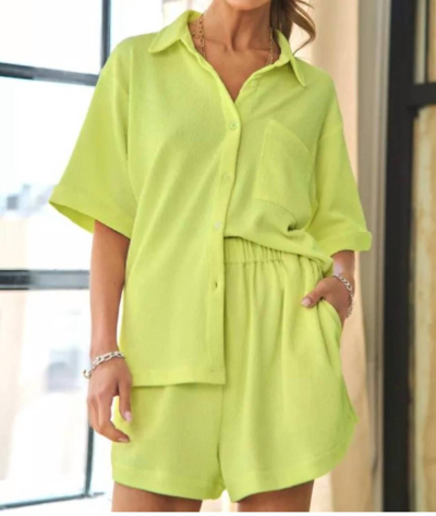 Davi & Dani By My Side Too In Neon Lime In Multi