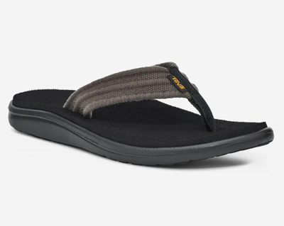 Teva Men's Voya Canvas Flip Sandal In Drizzle In Orange