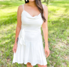 She + Sky The Maya Dress In White In White