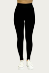 RD STYLE RIBBED STRETCH LEGGING IN BLACK