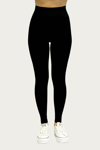 Rd Style Ribbed Stretch Legging In Black In Black