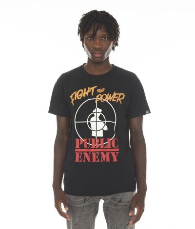 Cult Of Individuality-men T-shirt S/s Crew Public Enemy In Black