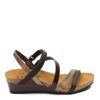 NAOT HERO SANDAL IN JET BLACK/PEWTER/WALNUT