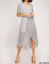 She + Sky Midi Wrap Dress In Multi