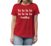 The Original Retro Brand Falala Vodka Tee Shirt In Red In Red