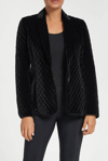 ANATOMIE HOLLAND VELVET BLAZER IN BLACK