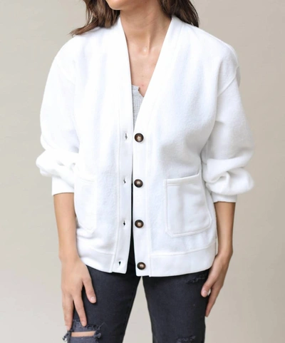La Miel Kayla Cardigan In White