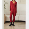 BELLA DAHL LUXE THERMAL ONESIE IN BRICK