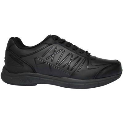 Genuine Grip Men's Slip-resistant Athletic Shoe - Wide Width In Black