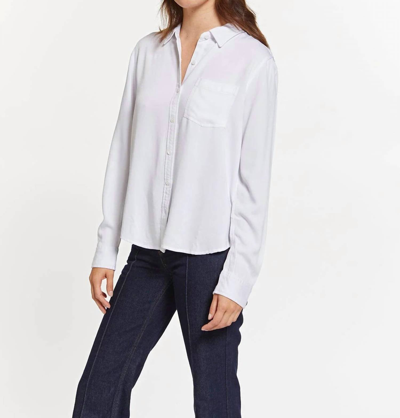 Thread & Supply Penny The Classic Button Down Top In White