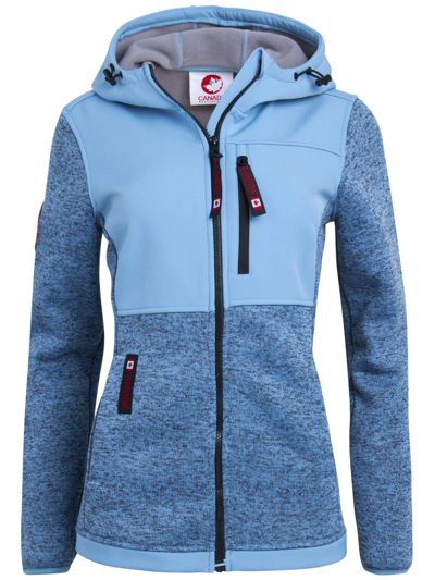 Canada Weather Gear Olcw864ec Womens Fleece Lightweight Fleece Jacket In Blue