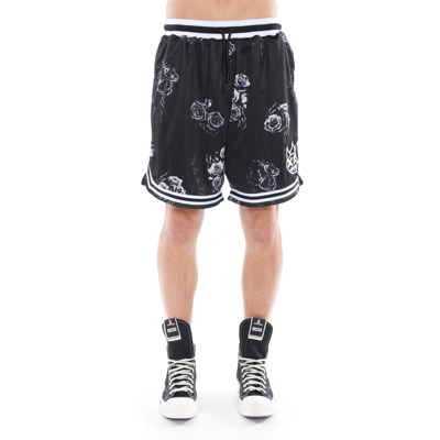 Cult Of Individuality-men Mesh Shorts In Thorns In Black