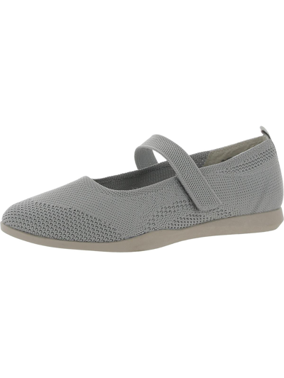 Cliffs By White Mountain Playful Womens Slip On Comfort Mary Janes In Grey