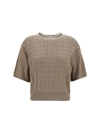 Brunello Cucinelli T-shirt In Nutshell+panama