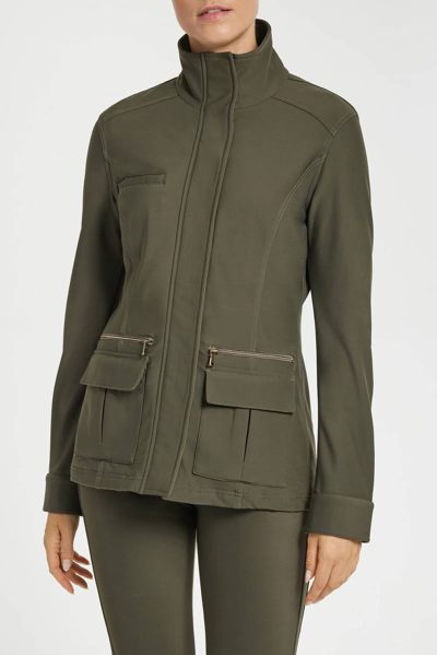 Anatomie Kenya Cozy Fleece-lined Jacket In Army Green