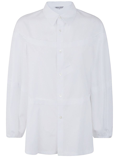 Comme Des Garçons Balloon Sleeves Shirt In White