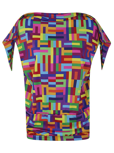 Comme Des Garçons Printed T-shirt In Multicolour