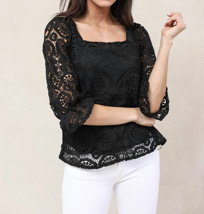 Andree By Unit My Favorite Lace Top In Black