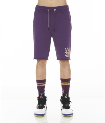 Cult Of Individuality-men Sweatshort In Acai In Purple