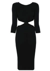 Elisabetta Franchi Knit Dress In Black