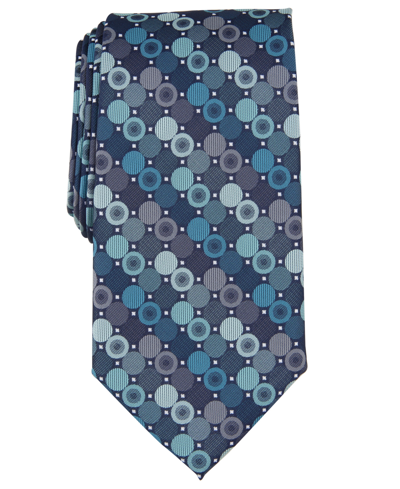 Perry Ellis Men's Tilman Dot Tie In Aqua