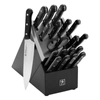 HENCKELS SOLUTION 20-PC SELF-SHARPENING KNIFE BLOCK SET - BLACK