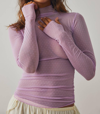 Free People On The Dot Layering Mesh Turtleneck In Multi