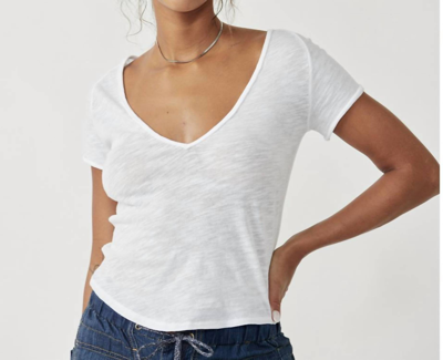Free People Sunny Days Ahead Tee In White