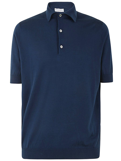 Filippo De Laurentiis Short Sleeves Polo Clothing In Blue