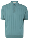 FILIPPO DE LAURENTIIS FILIPPO DE LAURENTIIS SHORT SLEEVES RIBBED POLO CLOTHING