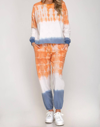 She + Sky Vibrant Jogger Top In Multi