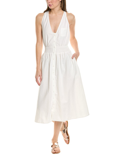 Anna Kay Tamara Linen-blend Dress In White